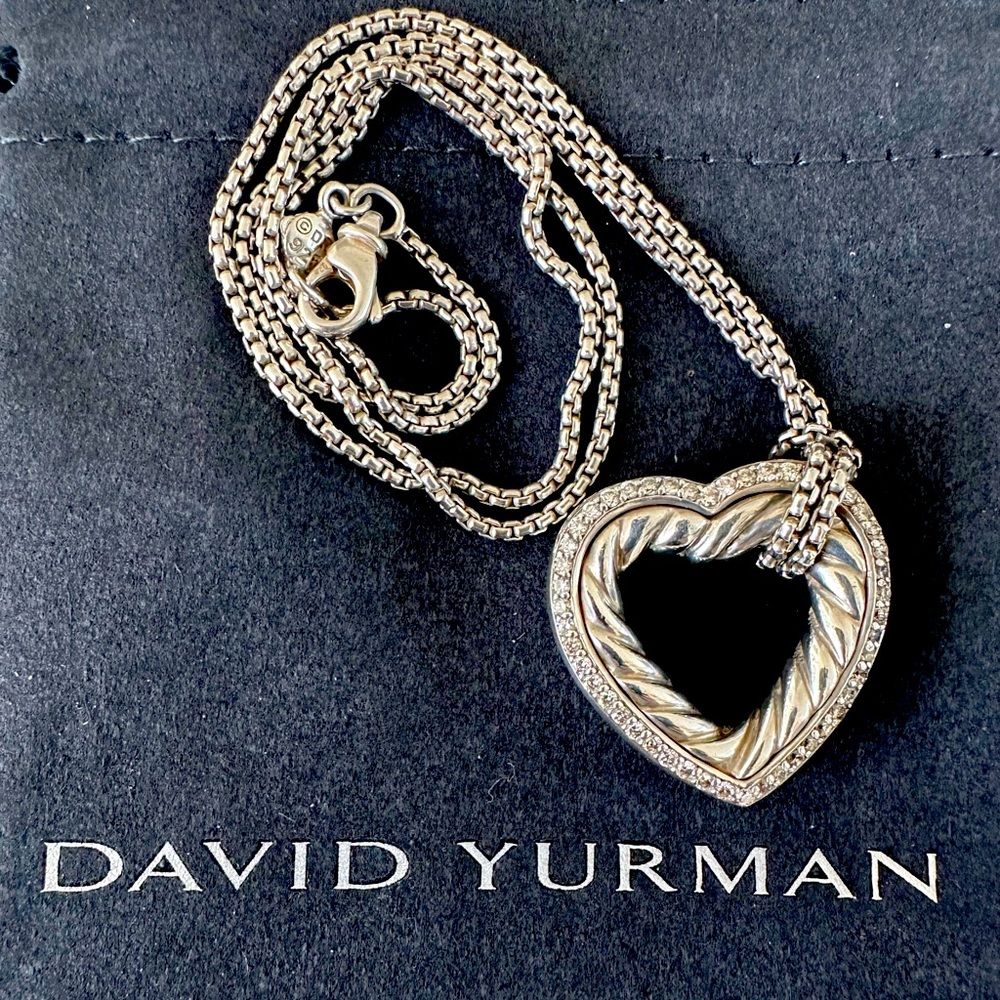 David yurman pave Diamond pendant necklace